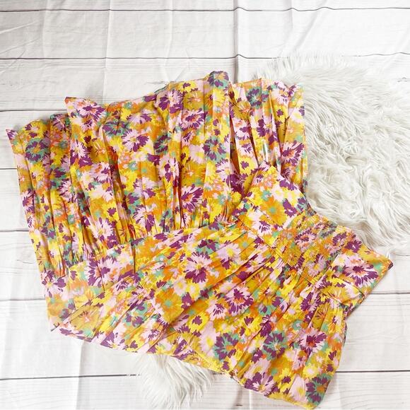 Zimmermann Violet Cut-Out Tiered Cotton Sweetheart Nek Midi-Dress Size 3 / 10 US - Picture 6 of 7